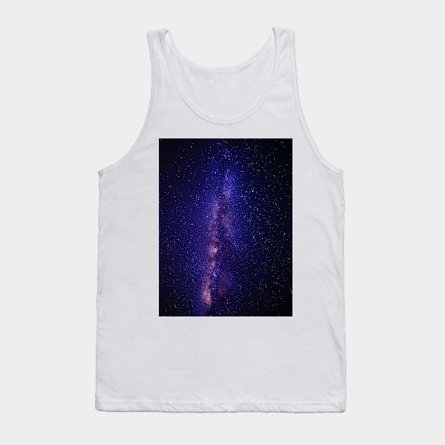 Purple Glitter Galaxy Tank Top by NewburyBoutique